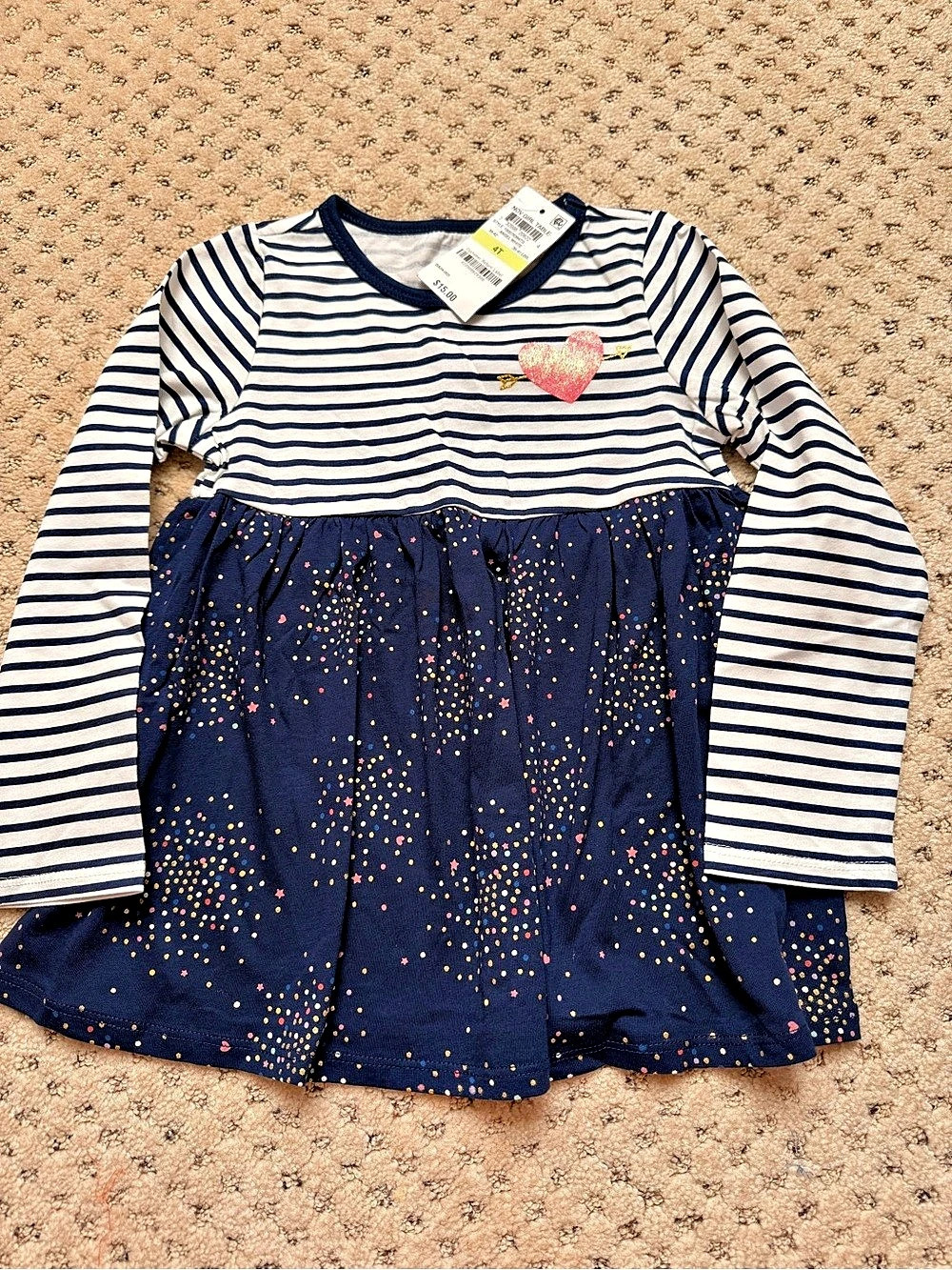 NWT Epic Thread Girls' Striped Casual Shirt Size 5T